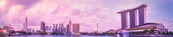 Tle panoramę Singapuru — Zdjęcie stockowe