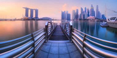 Singapur manzarası arka plan