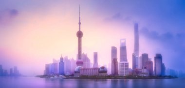 Shanghai manzarası cityscape