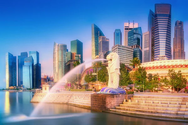 Szingapúr látképére háttér — Stock Fotó