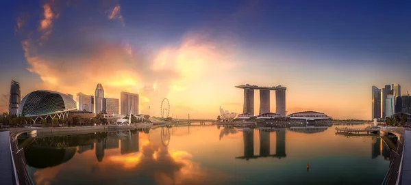 Fondo horizonte de Singapur — Foto de Stock