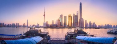 Shanghai manzarası cityscape