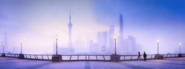 Shanghai manzarası cityscape