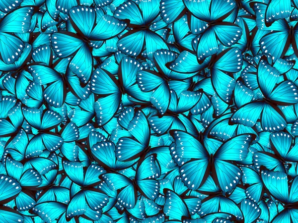 Seamless pattern with lot of different butterflys — Stock Photo, Image