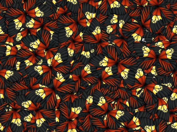 Seamless pattern with lot of different butterflys — Stock Photo, Image