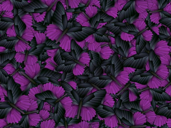 Çok farklı butterflys ile Seamless Modeli