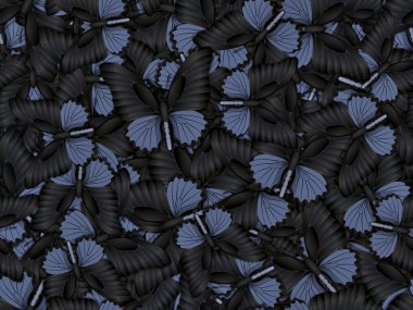 Çok farklı butterflys ile Seamless Modeli
