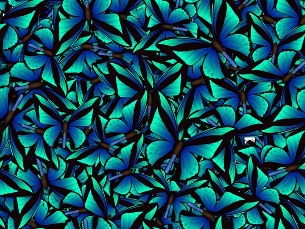 Çok farklı butterflys ile Seamless Modeli