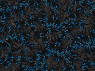 Çok farklı butterflys ile Seamless Modeli