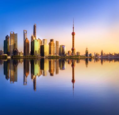 Shanghai manzarası cityscape