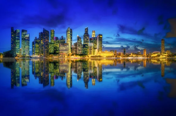 Singapore skyline background