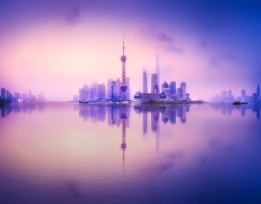 Shanghai manzarası cityscape