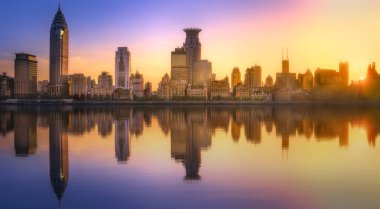 Shanghai manzarası cityscape