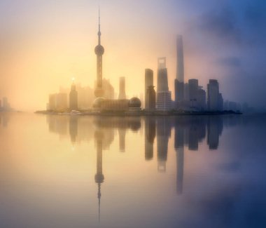 Shanghai manzarası cityscape