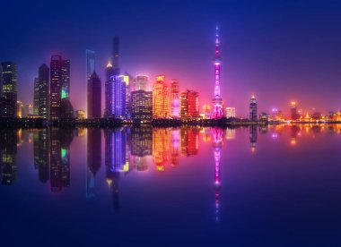 Shanghai manzarası cityscape