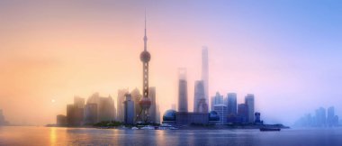 Shanghai manzarası cityscape