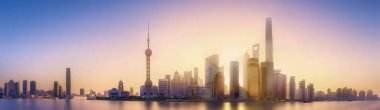 Shanghai manzarası cityscape