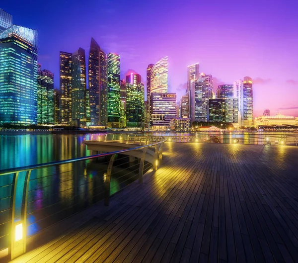 Singapore skyline background Royalty Free Stock Photos