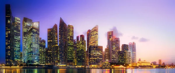 Singapore skyline achtergrond — Stockfoto