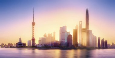 Shanghai manzarası cityscape