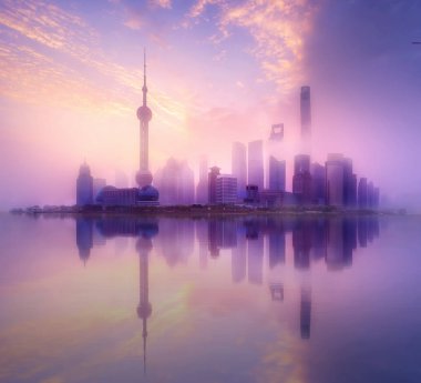 Shanghai manzarası cityscape