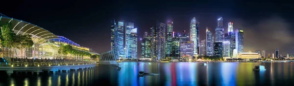 Singapore Skyline Hintergrund — Stockfoto