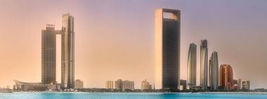 Sunrise, BAE Abu Dhabi Skyline manzaraya
