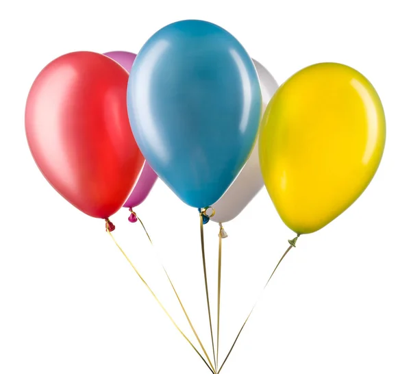 Set of multicolored helium balloons. Element of decorations for party. — Stock Photo, Image