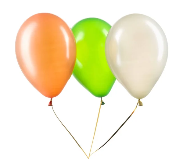 多色ヘリウム気球のセット。パーティーの装飾の要素. — ストック写真
