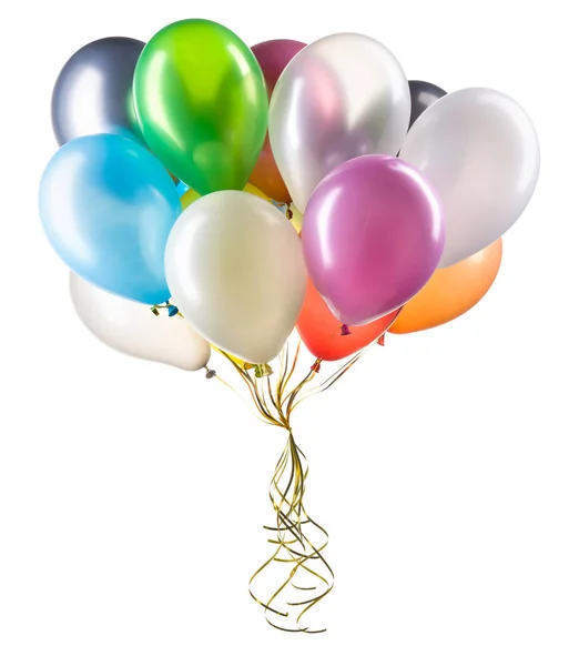 Set de globos multicolores de helio. Elemento de decoraciones para fiesta . — Foto de Stock