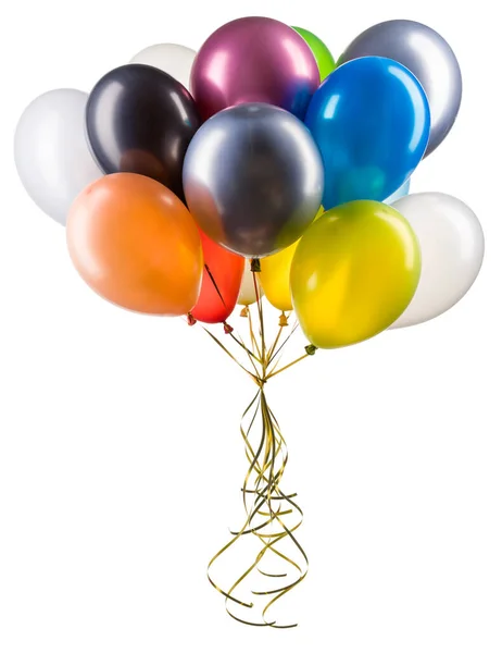 Set of multicolored helium balloons. Element of decorations for party. — Stock Photo, Image