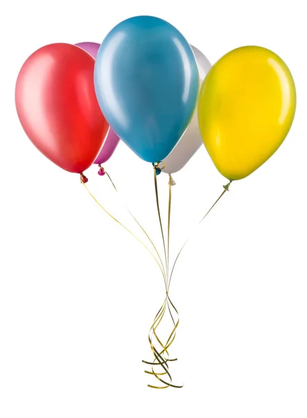 बहुरंगी हीलियम गुब्बारे का सेट। पार्टी के लिए सजावट तत्व . — स्टॉक फ़ोटो, इमेज
