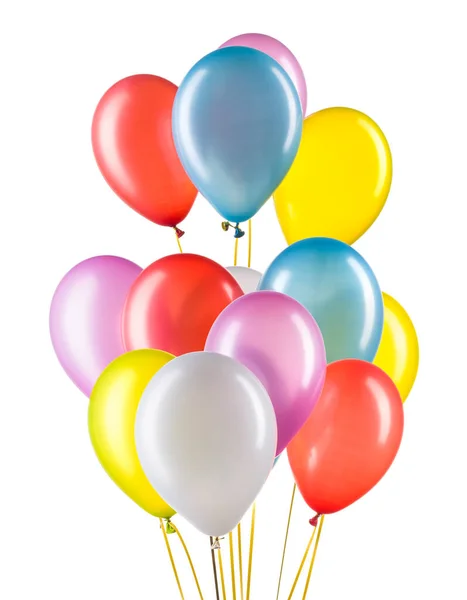Set of multicolored helium balloons. Element of decorations for party. — Stock Photo, Image