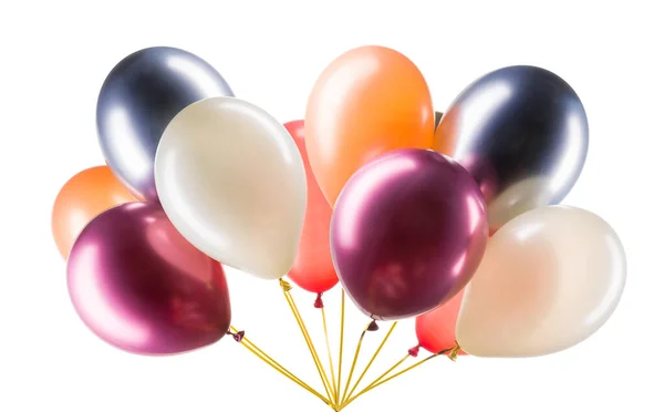 Een set kleurrijke helium ballonnen. Elementen van decoraties voor feesten. — Stockfoto