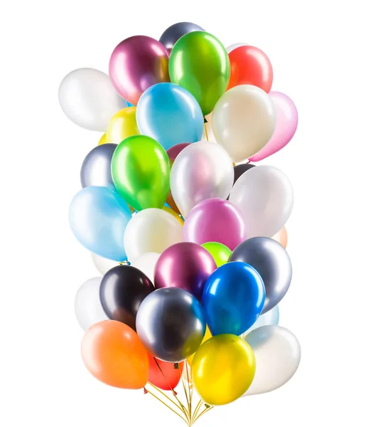 Een set kleurrijke helium ballonnen. Elementen van decoraties voor feesten. — Stockfoto