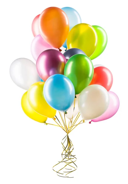 Set of multicolored helium balloons. Element of decorations for party. — Stock Photo, Image