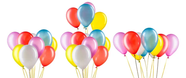 Set di palloncini multicolori di elio. Elemento di decorazioni per la festa . — Foto Stock