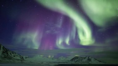 Aurora borealis, Güney Spitsbergen