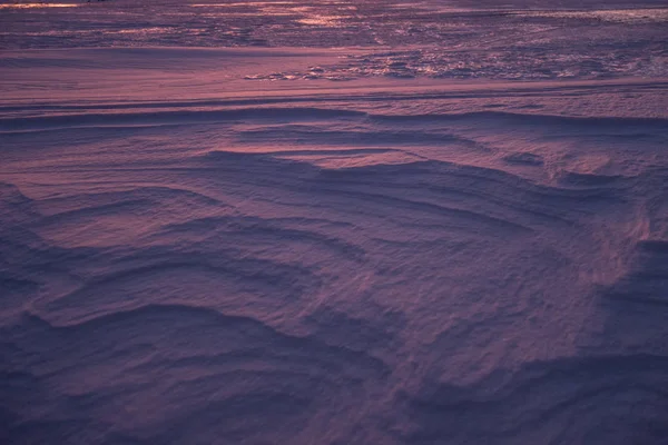 Underbar Bild Ett Isigt Snöigt Landskap — Stockfoto