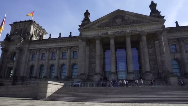 Reichstag gebouw, Berlijn, Duitsland — Stockvideo