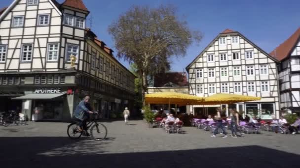 Centrum van de stad Soest, Duitsland — Stockvideo