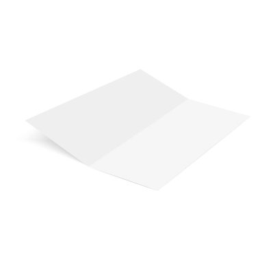 Açık dergi, kartvizit, günlük ya da kitapçık. Tasarımın için hazırlan. Vektör.