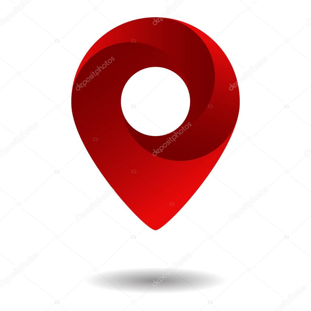 Location icon. Map pointer. GPS. Vector.