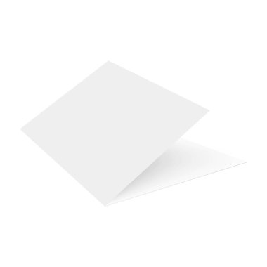 Açık dergi, kartvizit, günlük ya da kitapçık. Tasarımın için hazırlan. Vektör