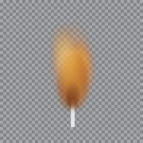 Hořící svíčka plamen vektor snímky animace. Hořící Knot izolované na pestrou pozadí obrázku — Stockový vektor