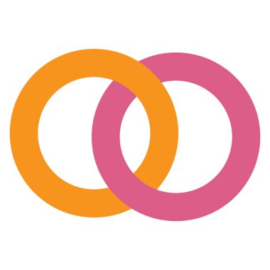 Daireler logo vektör bağlı. Daire logo, marka.