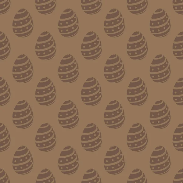 Modèle sans couture avec des œufs. Fond de Pâques. Vecteur . — Image vectorielle
