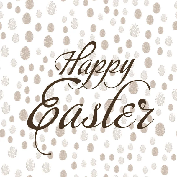Feliz Pascua con huevos. Ilustración vectorial . — Vector de stock