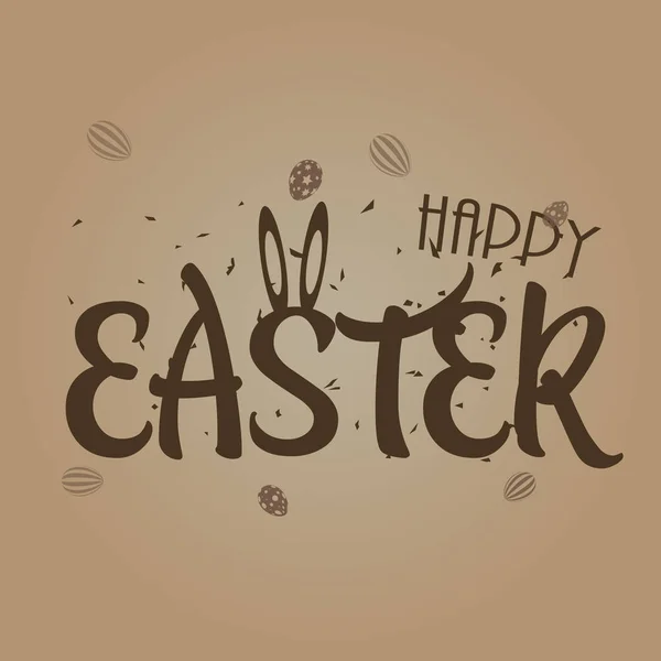 Boldog húsvéti üdvözlőlap tojással. Vector háttér. — Stock Vector