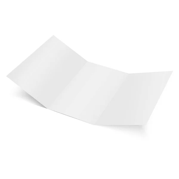 Blank of Three papier plié. Vecteur . — Image vectorielle